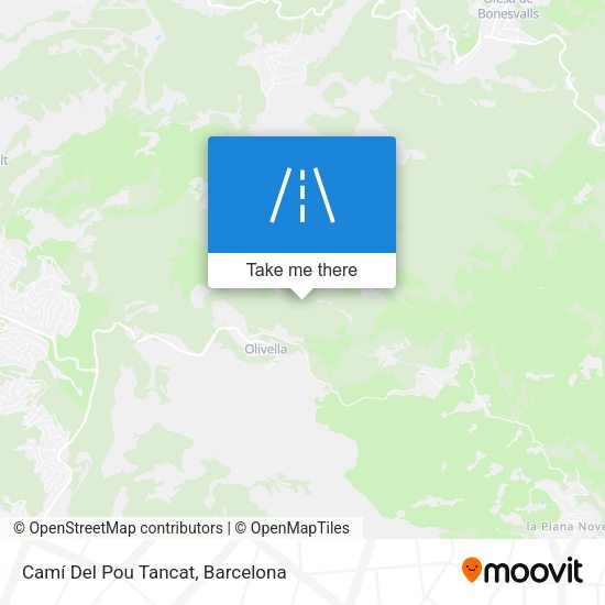 Camí Del Pou Tancat map