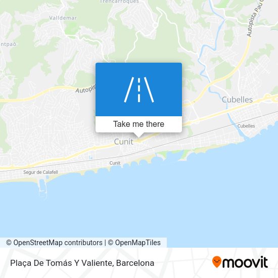 Plaça De Tomás Y Valiente map