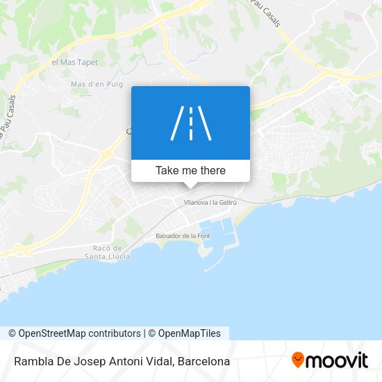 Rambla De Josep Antoni Vidal map