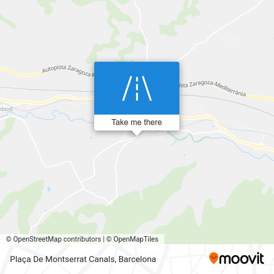 Plaça De Montserrat Canals map
