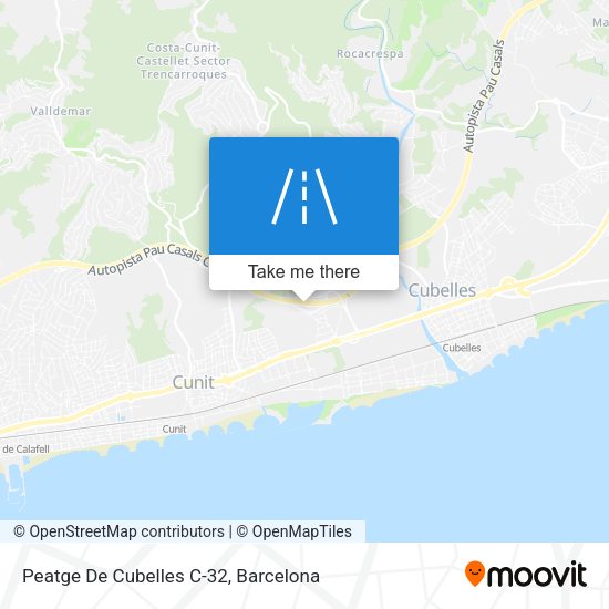 Peatge De Cubelles C-32 map