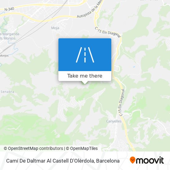 Camí De Daltmar Al Castell D'Olèrdola map