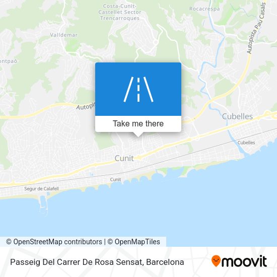 Passeig Del Carrer De Rosa Sensat map