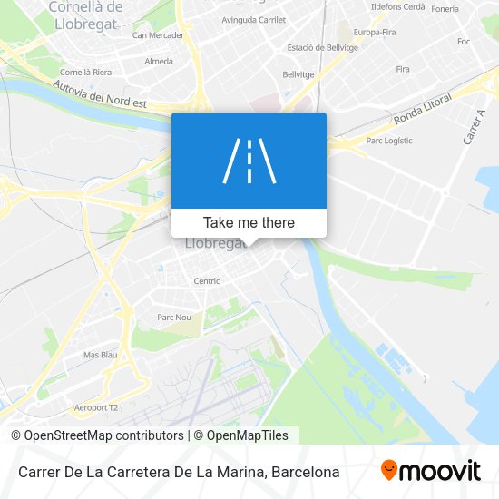 Carrer De La Carretera De La Marina map