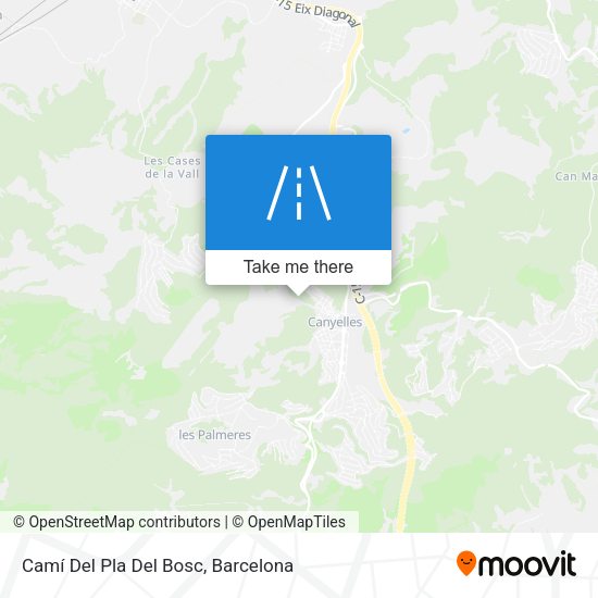 Camí Del Pla Del Bosc map