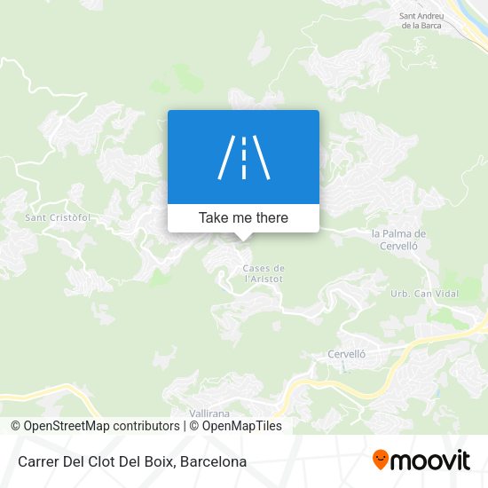 Carrer Del Clot Del Boix map