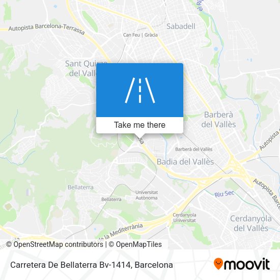 Carretera De Bellaterra Bv-1414 map