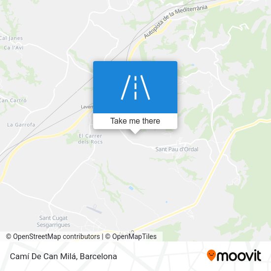 Camí De Can Milá map