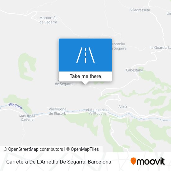 Carretera De L'Ametlla De Segarra map