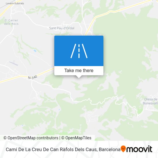 Camí De La Creu De Can Ràfols Dels Caus map