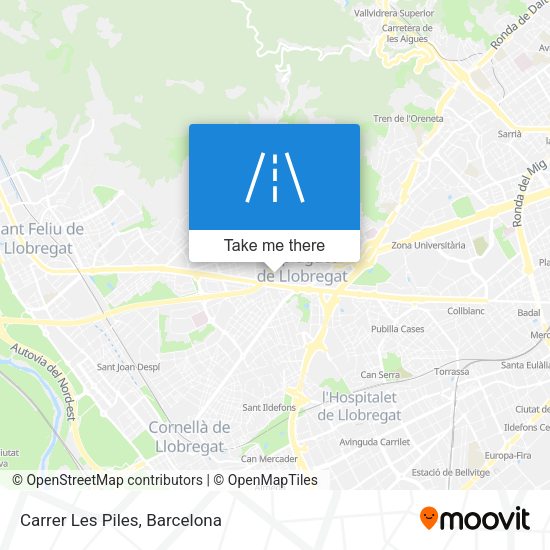 Carrer Les Piles map