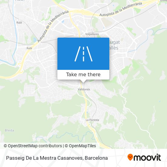 mapa Passeig De La Mestra Casanoves