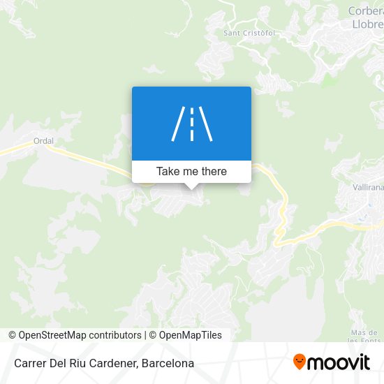 Carrer Del Riu Cardener map