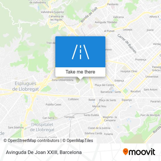 Avinguda De Joan XXIII map