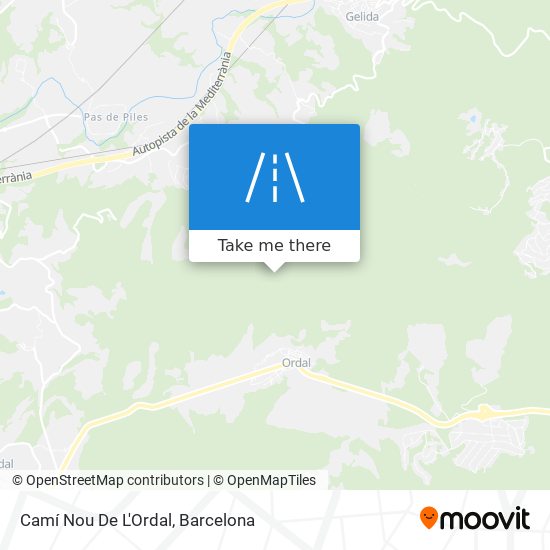 Camí Nou De L'Ordal map