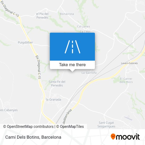 Camí Dels Botins map