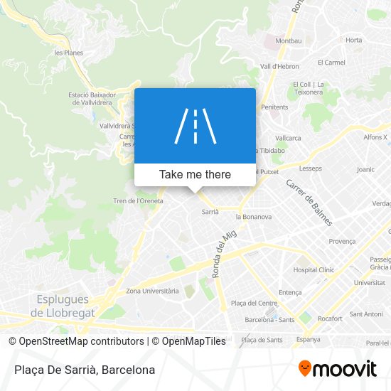 Plaça De Sarrià map