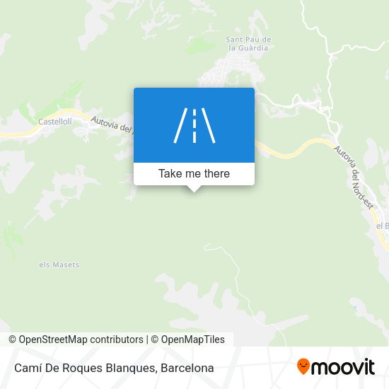 Camí De Roques Blanques map