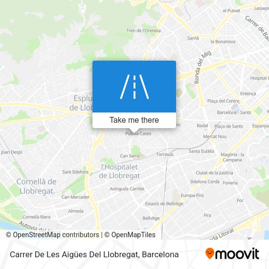 Carrer De Les Aigües Del Llobregat map