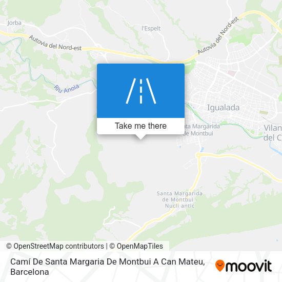 Camí De Santa Margaria De Montbui A Can Mateu map