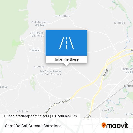 Camí De Cal Grimau map