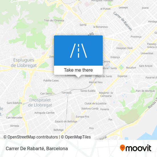 Carrer De Rabarté map