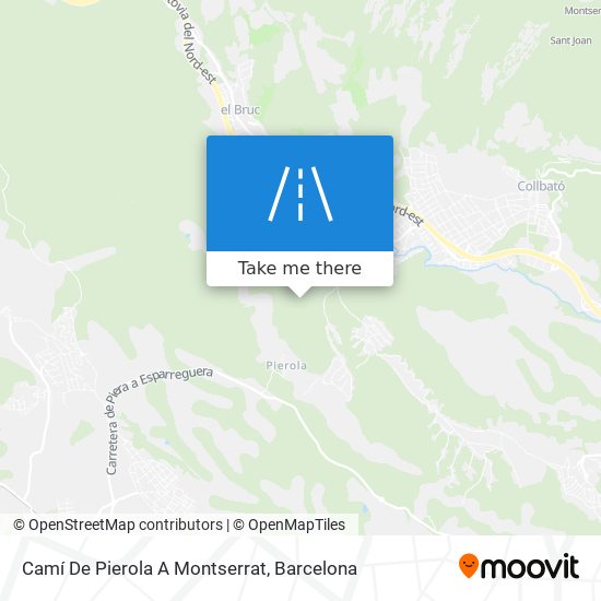 Camí De Pierola A Montserrat map