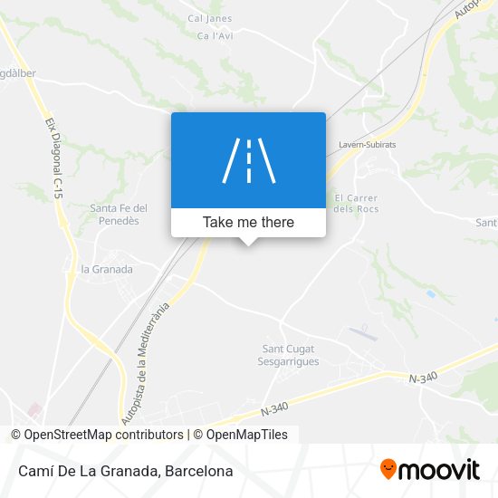 Camí De La Granada map