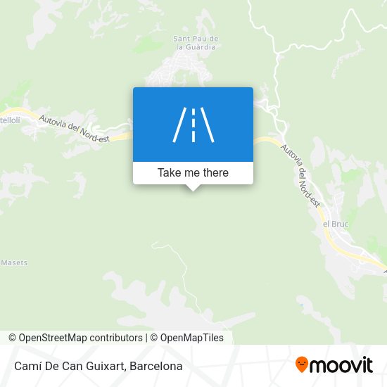 Camí De Can Guixart map