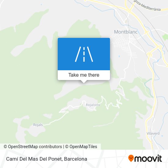 Camí Del Mas Del Ponet map