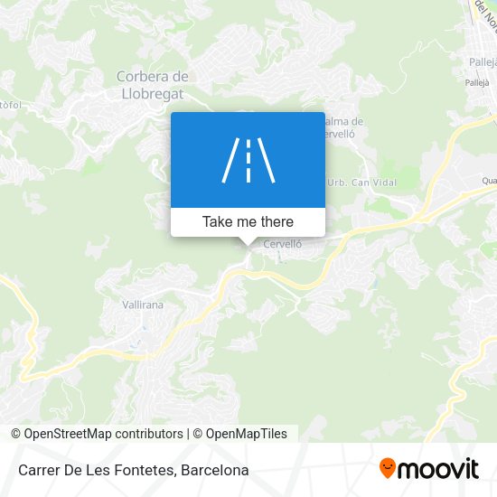 Carrer De Les Fontetes map
