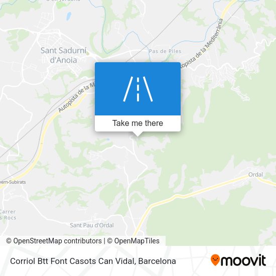 Corriol Btt Font Casots Can Vidal map
