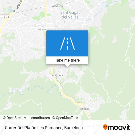 Carrer Del Pla De Les Sardanes map