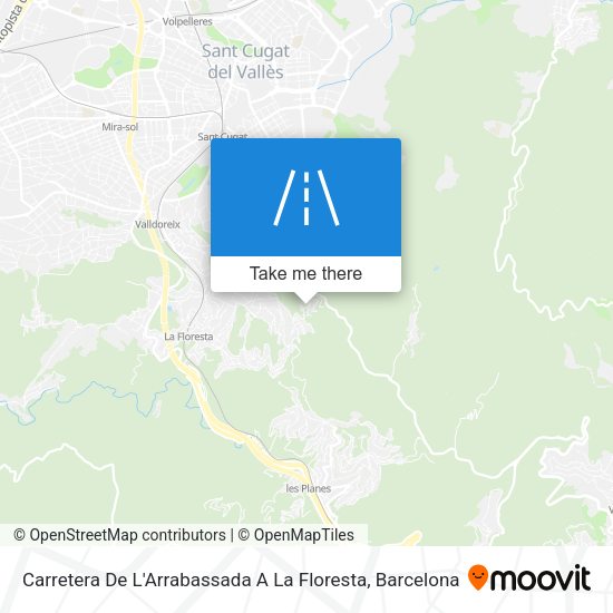 Carretera De L'Arrabassada A La Floresta map