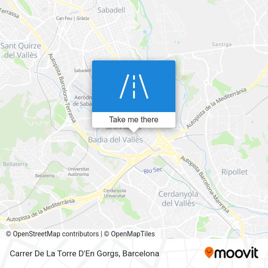 Carrer De La Torre D'En Gorgs map