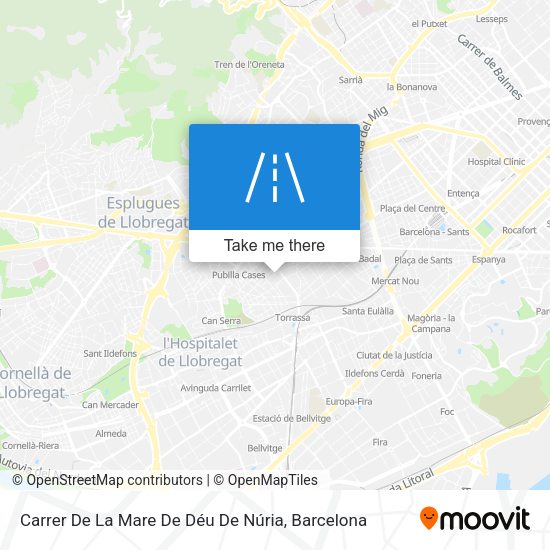 Carrer De La Mare De Déu De Núria map