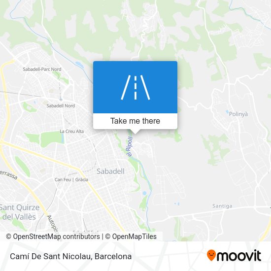 Camí De Sant Nicolau map