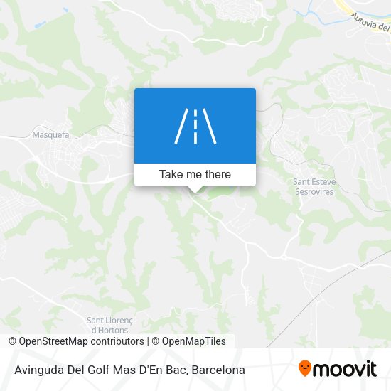 Avinguda Del Golf Mas D'En Bac map