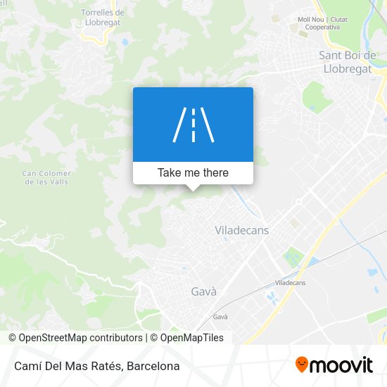 Camí Del Mas Ratés map