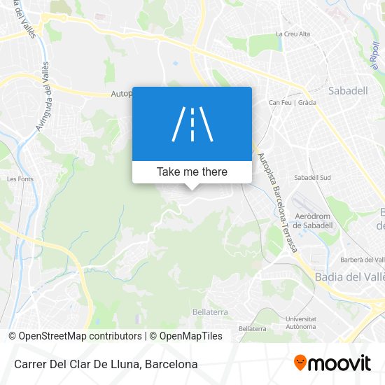 Carrer Del Clar De Lluna map