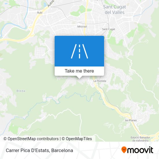 Carrer Pica D'Estats map