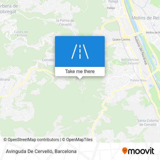 Avinguda De Cervelló map