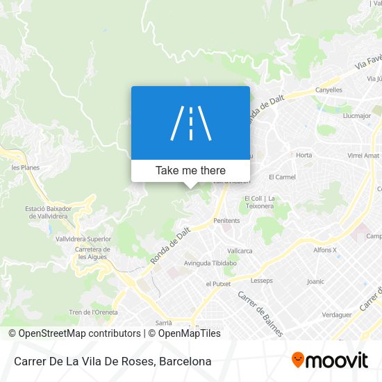 Carrer De La Vila De Roses map