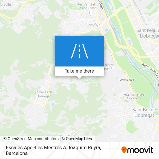 Escales Apel·Les Mestres A Joaquim Ruyra map