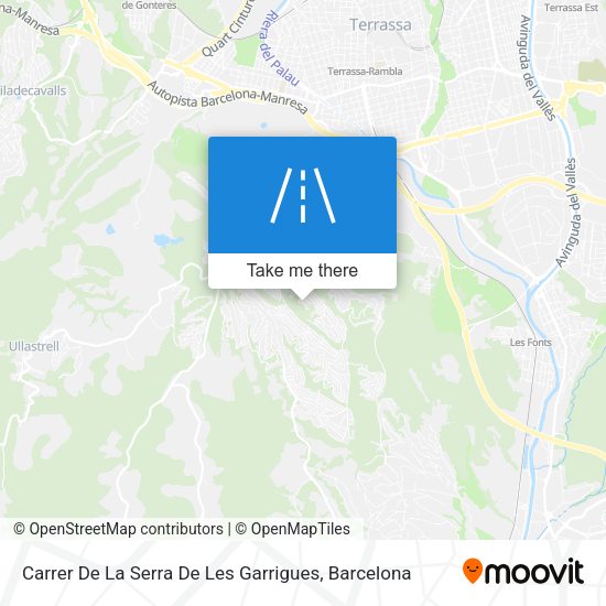 Carrer De La Serra De Les Garrigues map