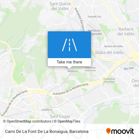 Camí De La Font De La Bonaigua map