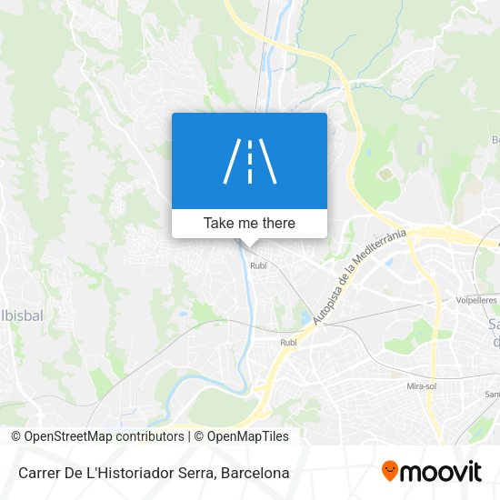 Carrer De L'Historiador Serra map