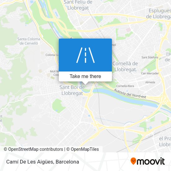 Camí De Les Aigües map