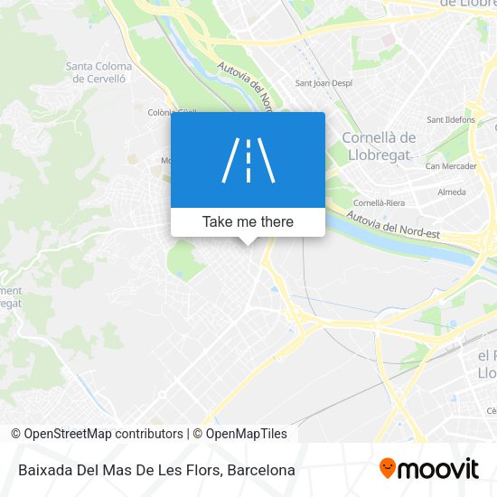 Baixada Del Mas De Les Flors map