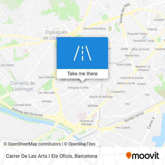 Carrer De Les Arts I Els Oficis map
